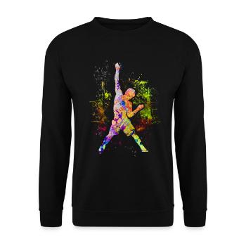 Climbing / Climbing / Freeclimbing Climber Mountain - Unisex Sweatshirt - black - Front - Alina (178cm) & Michal (187cm)