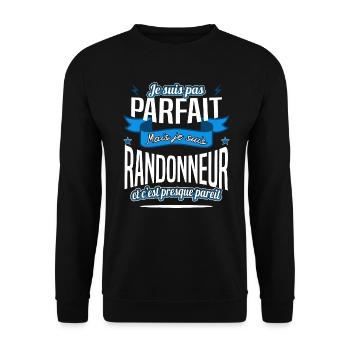 Randonneur - Sweat-shirt Unisexe - noir - Devant - Alina (178cm) & Michal (187cm)