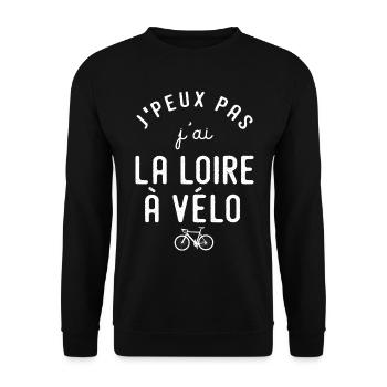 Jpeux pas jai la Loire à vélo cadeau vélo tourisme - Sweat-shirt Unisexe - noir - Devant - Alina (178cm) & Michal (187cm)