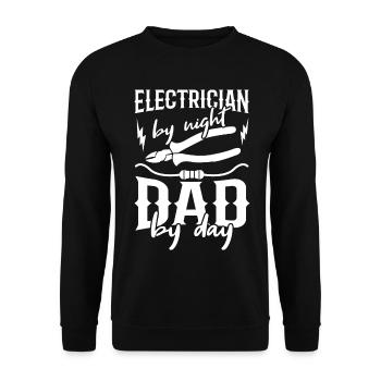 Elektriker Vater - Unisex Pullover - Schwarz - Vorne - Alina (178cm) & Michal (187cm)