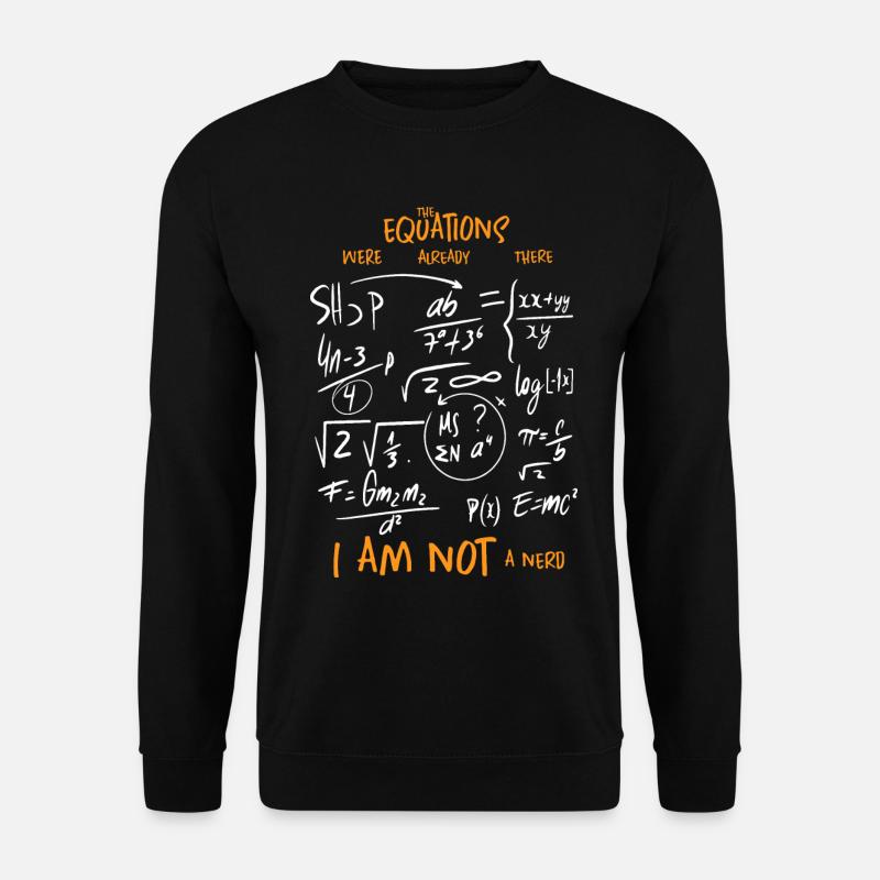 Mathematik Gleichungen - Unisex Pullover - Schwarz