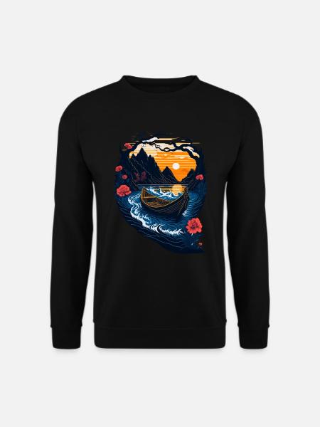 Amazing landscape illustration - Unisex Sweatshirt - black