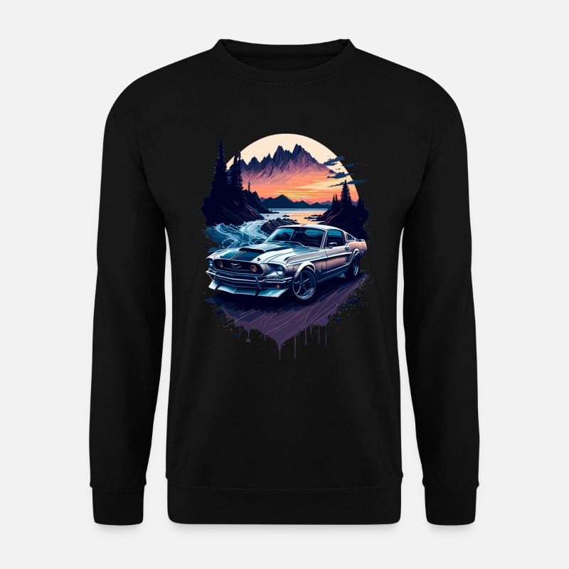 Sportwagen - Unisex Pullover - Schwarz