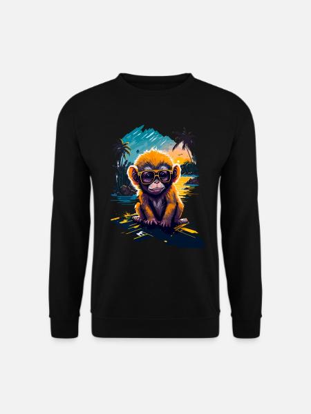 Cool Monkey - Unisex Sweatshirt - black