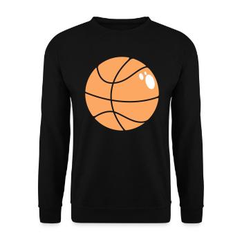 Basketball 5 0 25 - Unisex Pullover - Schwarz - Vorne - Alina (178cm) & Michal (187cm)