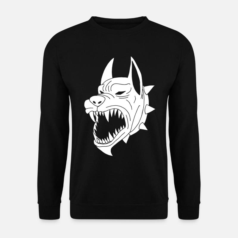 White Hellhound - Unisex Sweatshirt - black