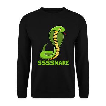 Serpent manga - Sweat-shirt Unisexe - noir - Devant - Alina (178cm) & Michal (187cm)