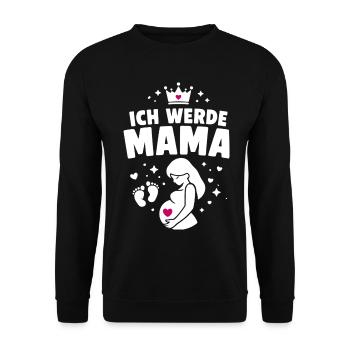 Je vais être maman - maternité - Sweat-shirt Unisexe - noir - Devant - Alina (178cm) & Michal (187cm)