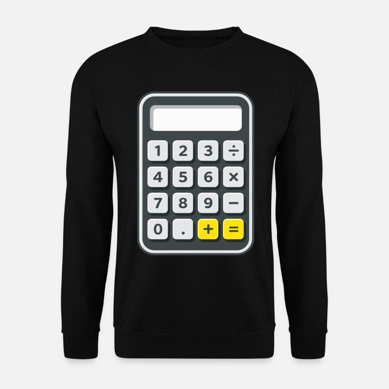 Calculator Costume Carnival Carnival Nerd - Unisex Sweatshirt - black