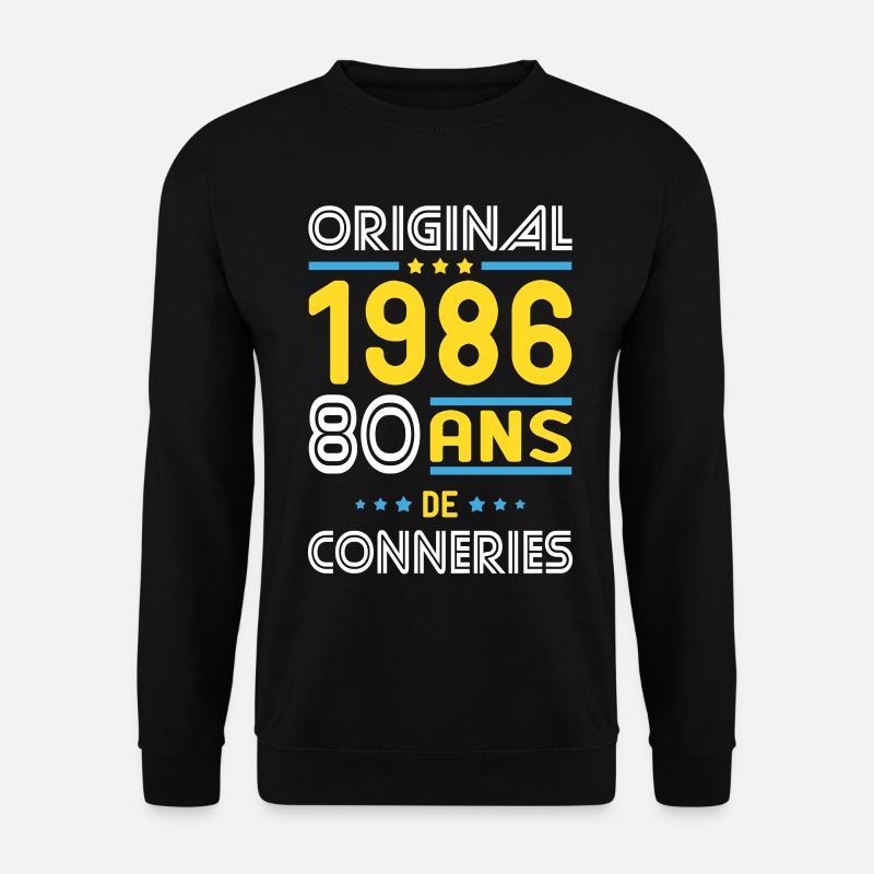 Original – 1986 – 40 Jahre - Unisex Pullover - Schwarz