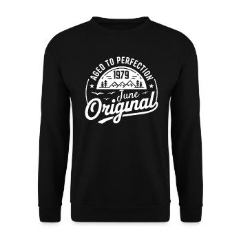 juin 1979 – Légende des sommets et montagnes - Sweat-shirt Unisexe - noir - Devant - Alina (178cm) & Michal (187cm)