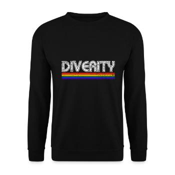 Love is Love, Gay Pride, LGBTQ+ - Unisex Sweatshirt - black - Front - Alina (178cm) & Michal (187cm)