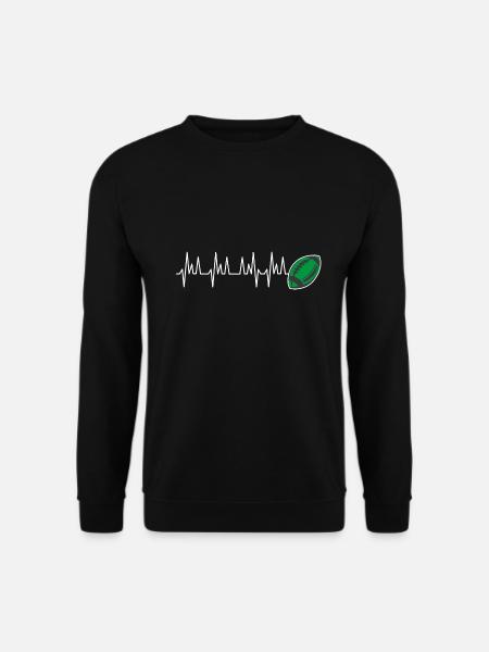 Rugby battement coeur rugby club pau montauban - Sweat-shirt Unisexe - noir