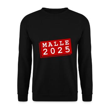 Malle 2025 - Unisex Pullover - Schwarz - Vorne - Alina (178cm) & Michal (187cm)