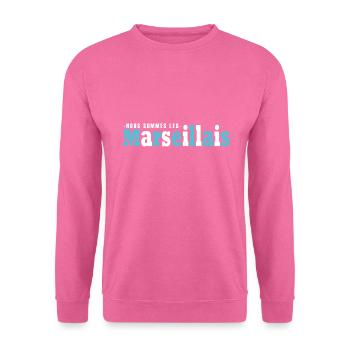 Marseille nous sommes les Marseillais football OM - Sweat-shirt Unisexe - rose - Devant