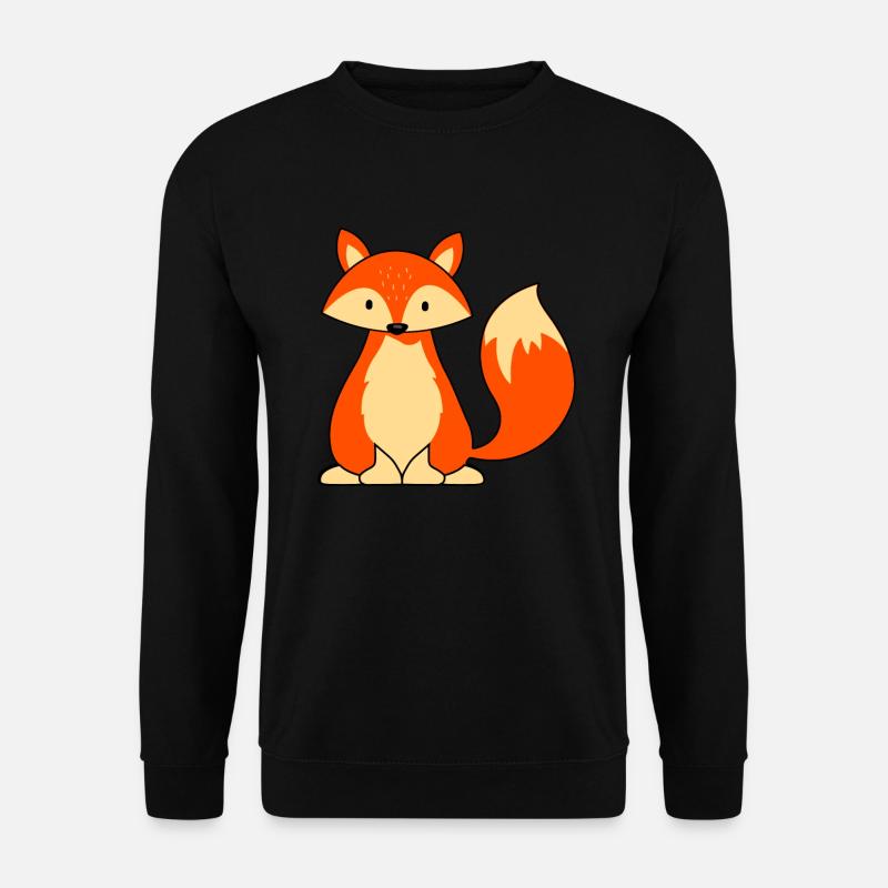 Fuchs Fox Kinderdesign - Unisex Pullover - Schwarz