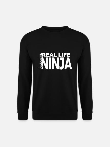Real Life Ninja Shirt - Unisex Sweatshirt - black