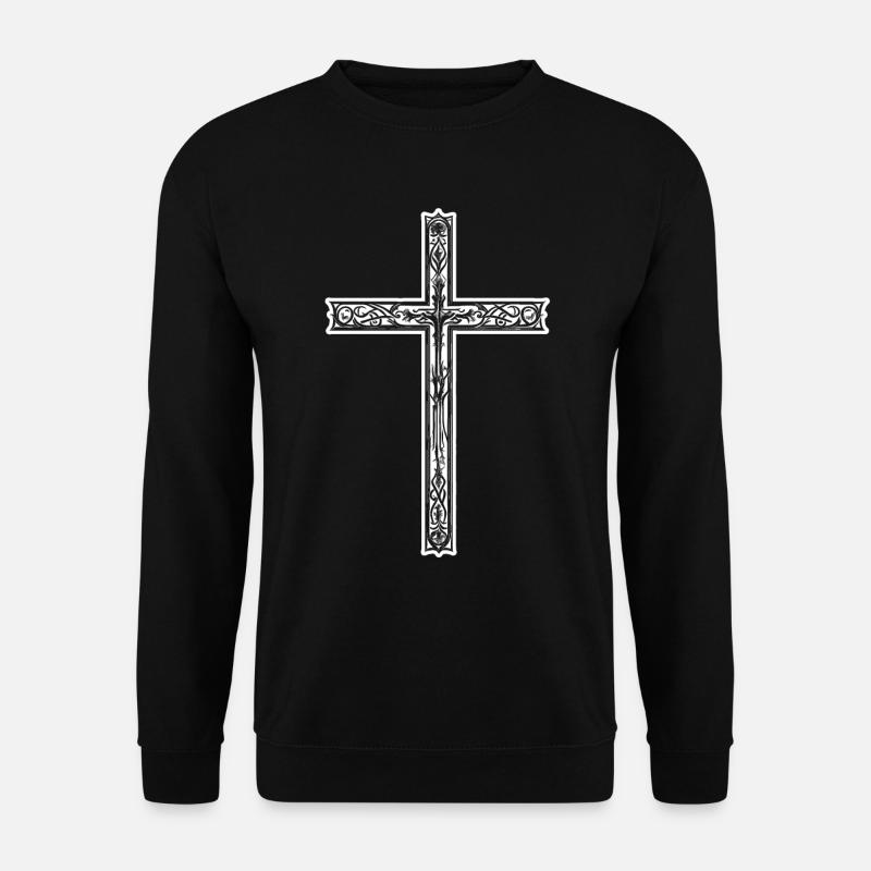 Cross Symbol Believer - Unisex Sweatshirt - black