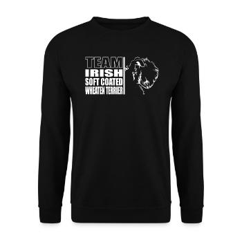 TEAM Irish Soft-Coated Wheaten Terrier Wilsigns - Sweat-shirt Unisexe - noir - Devant - Alina (178cm) & Michal (187cm)