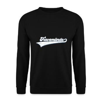 TRAVEMÜNDE URLAUB OSTSEE - Unisex Pullover - Schwarz - Vorne - Alina (178cm) & Michal (187cm)