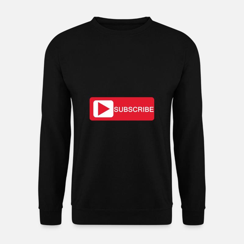 Subscribe - Subscribe - Button - Unisex Sweatshirt - black