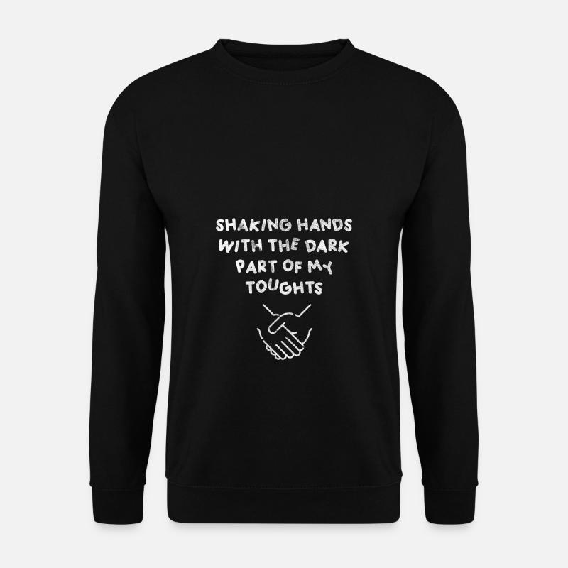 Dépression - Serrer la main - Sweat-shirt Unisexe - noir