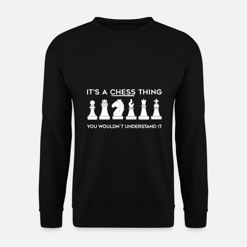 Échecs - Sweat-shirt Unisexe - noir