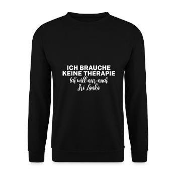 sri lanka - Unisex Pullover - Schwarz - Vorne - Alina (178cm) & Michal (187cm)