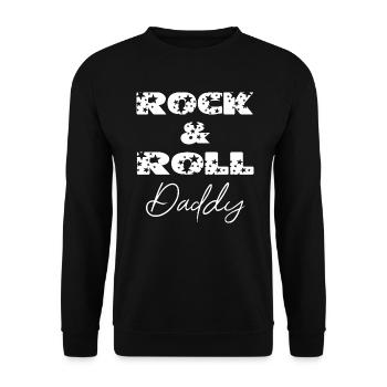 Rock 'n' roll daddy - Sweat-shirt Unisexe - noir - Devant - Alina (178cm) & Michal (187cm)