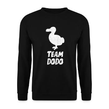 Doux dodo pour tout le monde de Team Dodo - Sweat-shirt Unisexe - noir - Devant - Alina (178cm) & Michal (187cm)
