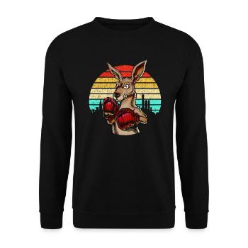 Arts martiaux Kangourou - Sweat-shirt Unisexe - noir - Devant - Alina (178cm) & Michal (187cm)