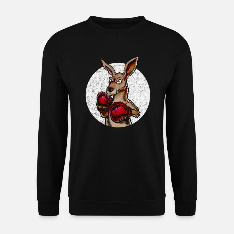 Boxer Känguru für Kampfsportler - Unisex Pullover - Schwarz