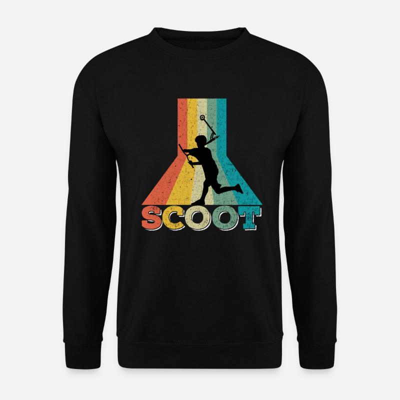 Stuntscooter Trickscooter - Scooter Retro - Unisex Sweatshirt - black