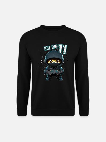 Kinder Geburtstag 11 Jahre - Videospiele und Gamer - Unisex Pullover - Schwarz