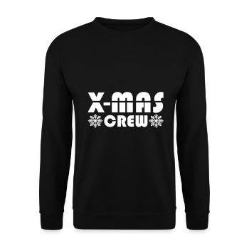 Noël de l’équipage de Noël - Sweat-shirt Unisexe - noir - Devant - Alina (178cm) & Michal (187cm)