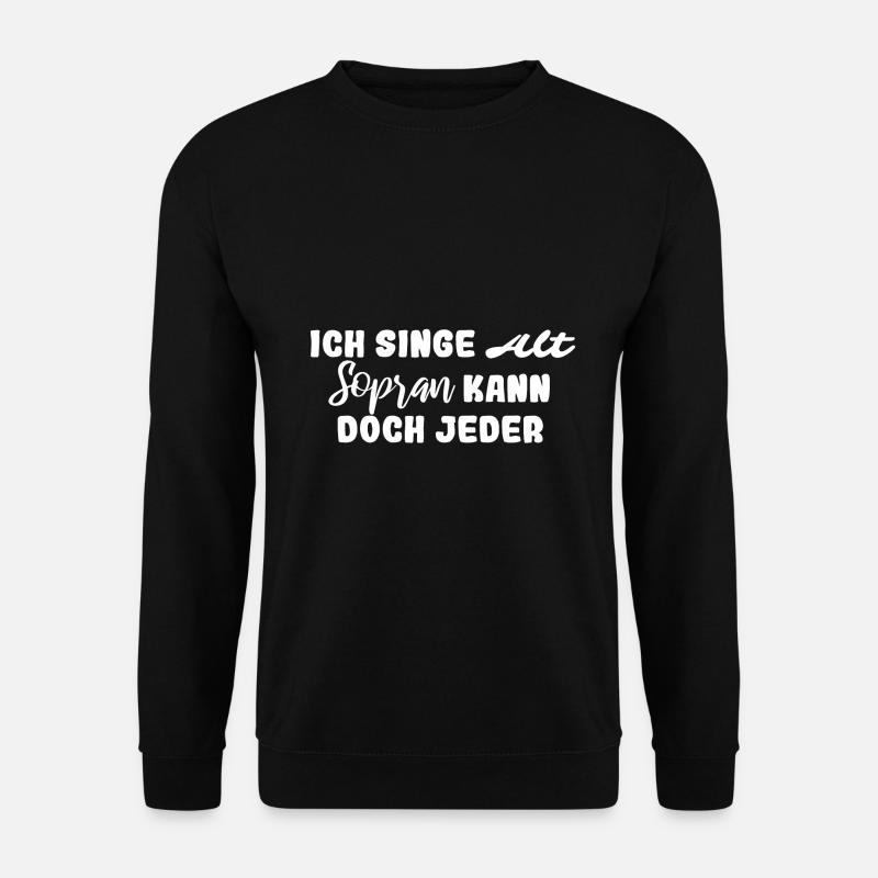 alt Sopran - Unisex Pullover - Schwarz