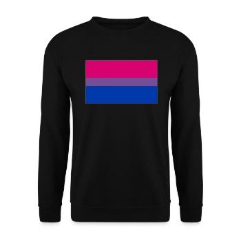 Drapeau de la fierté bisexuelle - Sweat-shirt Unisexe - noir - Devant - Alina (178cm) & Michal (187cm)