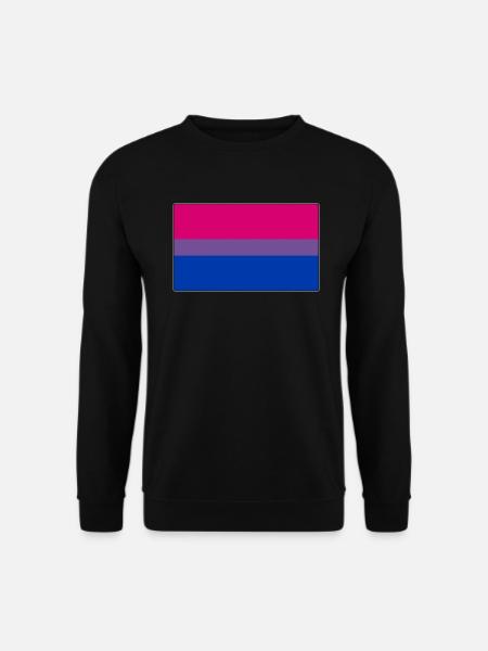 Bisexuelle Stolz-Flagge - Unisex Pullover - Schwarz