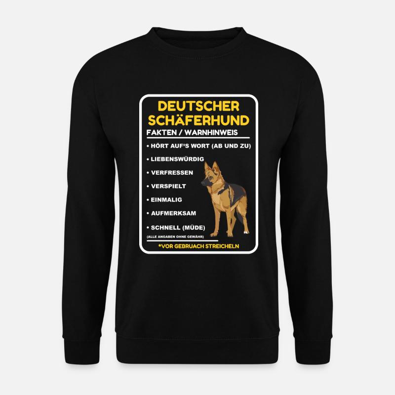 Deutscher Schäferhund Geschenk - Unisex Pullover - Schwarz