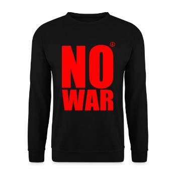 No war - Unisex Sweatshirt - black - Front - Alina (178cm) & Michal (187cm)