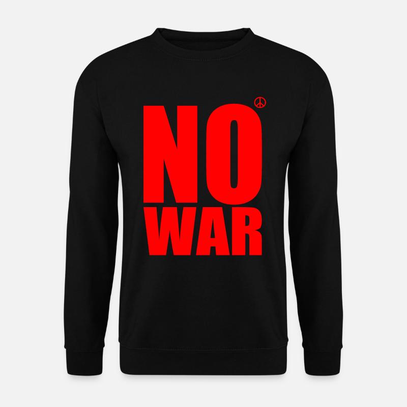 No war - Unisex Pullover - Schwarz