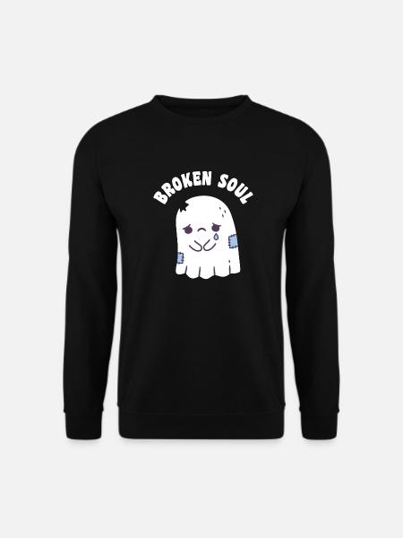 Sad Ghost Broken Soul - Unisex Sweatshirt - black