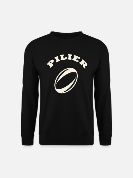 rugby position pilier - Sweat-shirt Unisexe - noir