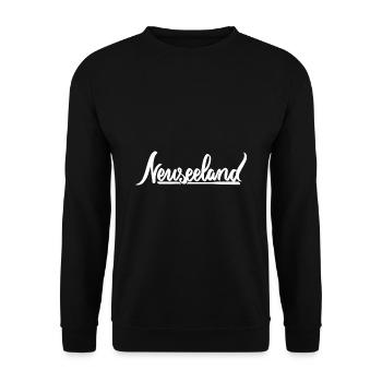 Neuseeland - Unisex Pullover - Schwarz - Vorne - Alina (178cm) & Michal (187cm)
