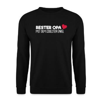 Bester Opa - Enkel - Unisex Pullover - Schwarz - Vorne - Alina (178cm) & Michal (187cm)