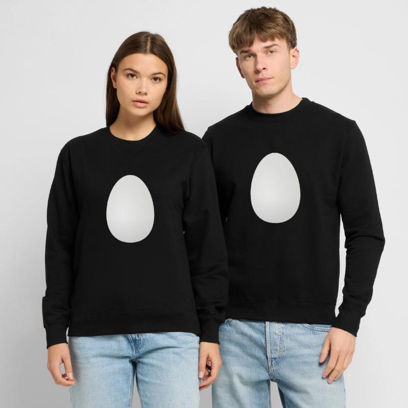 big white egg - Eggs Egg Organic Scrambled Eggs Unisex Sweatshirt
