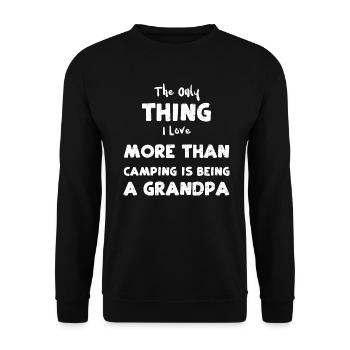 The Only Thing I Love More Than... - Unisex Pullover - Schwarz - Vorne - Alina (178cm) & Michal (187cm)