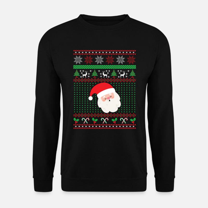 Weihnachtsmann, Weihnachtsgeschenk - Unisex Pullover - Schwarz