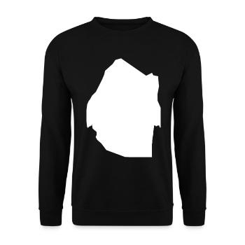 Swasiland Landkarte Flagge - Unisex Pullover - Schwarz - Vorne - Alina (178cm) & Michal (187cm)