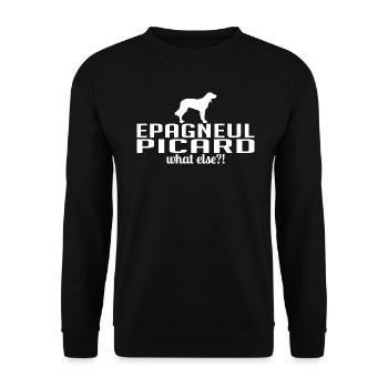 EPAGNEUL PICARD what else Hundespruch Wilsigns - Unisex Pullover - Schwarz - Vorne - Alina (178cm) & Michal (187cm)
